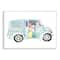 Stupell Industries Patterned Easter Eggs Truck Holiday Bunny Painting Wall Plaque Art